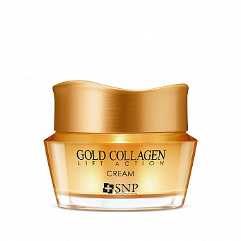 Крем для лица с золотом и коллагеном против морщин Gold Collagen Lift Action Cream