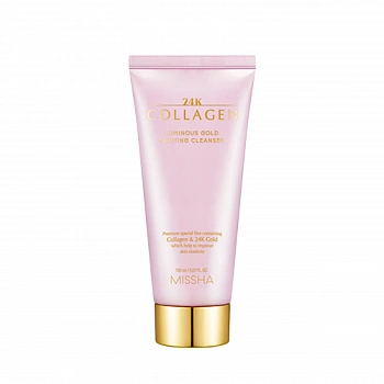 Коллагеновая пенка для умывания 24K Collagen Luminous Gold Foaming Cleanser