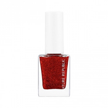 Лак для ногтей 64 красный луч Color & Nature Nail Color 64 Red Beam