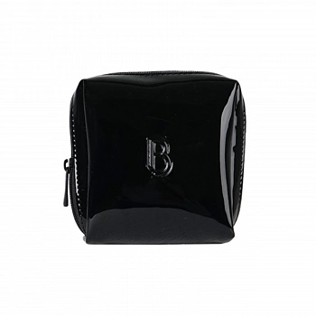 Лакированная косметичка (Черный) Enamel Square Pouch (Black)