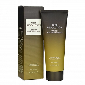 Очищающая пенка-маска для лица Time Revolution Artemisia Pack Foam Cleanser