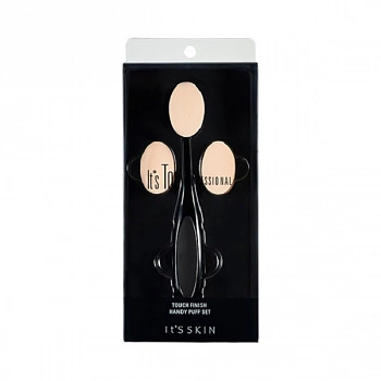 Набор съемных пуфов для нанесения тональных основ It's Top Professional Touch Finish Handy Puff Set