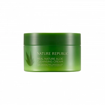 Очищающий крем с экстрактом алоэ Real Nature Aloe Cleansing Cream