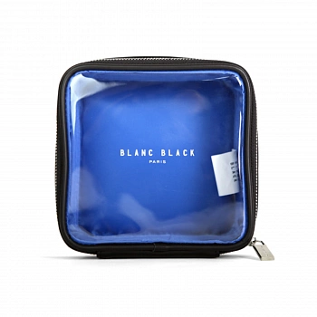 Прозрачная цветная косметичка размер S (Голубой) Transparent Color Pouch S (Blue)