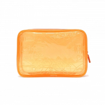 Косметичка для путешествий (Оранжевый) Travel Pattern Pouch (Orange)