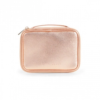Косметичка квадратной формы  (Розовое золото) Shine Square Pouch (Rose Gold)