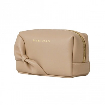 Прямоугольная косметичка с лентой (Бежевый) Ribbon Rectangular Cosmetic Pouch (Beige)