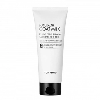 Увлажняющая пенка для умывания на основе козьего молока Tony Moly Naturalth Goat Milk Cream Foam Cleanser