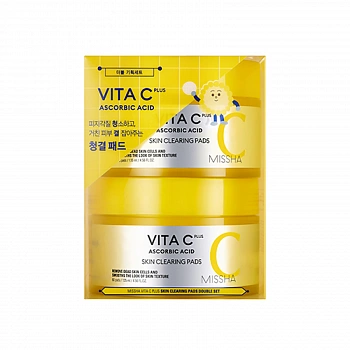 Очищающие диски с Витамином С (2шт) Vita C Plus Ascorbic Acid Skin Clearing Pad Double Set