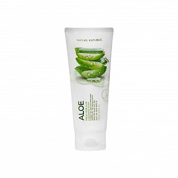 Пенка для умывания с экстрактом алоэ Fresh Herb Cleansing Foam Aloe