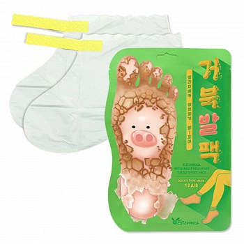 Отшелушивающие пилинг-носочки для очищения и смягчения кожи стоп Witch Piggy Hell Pore Turtle's Foot Pack